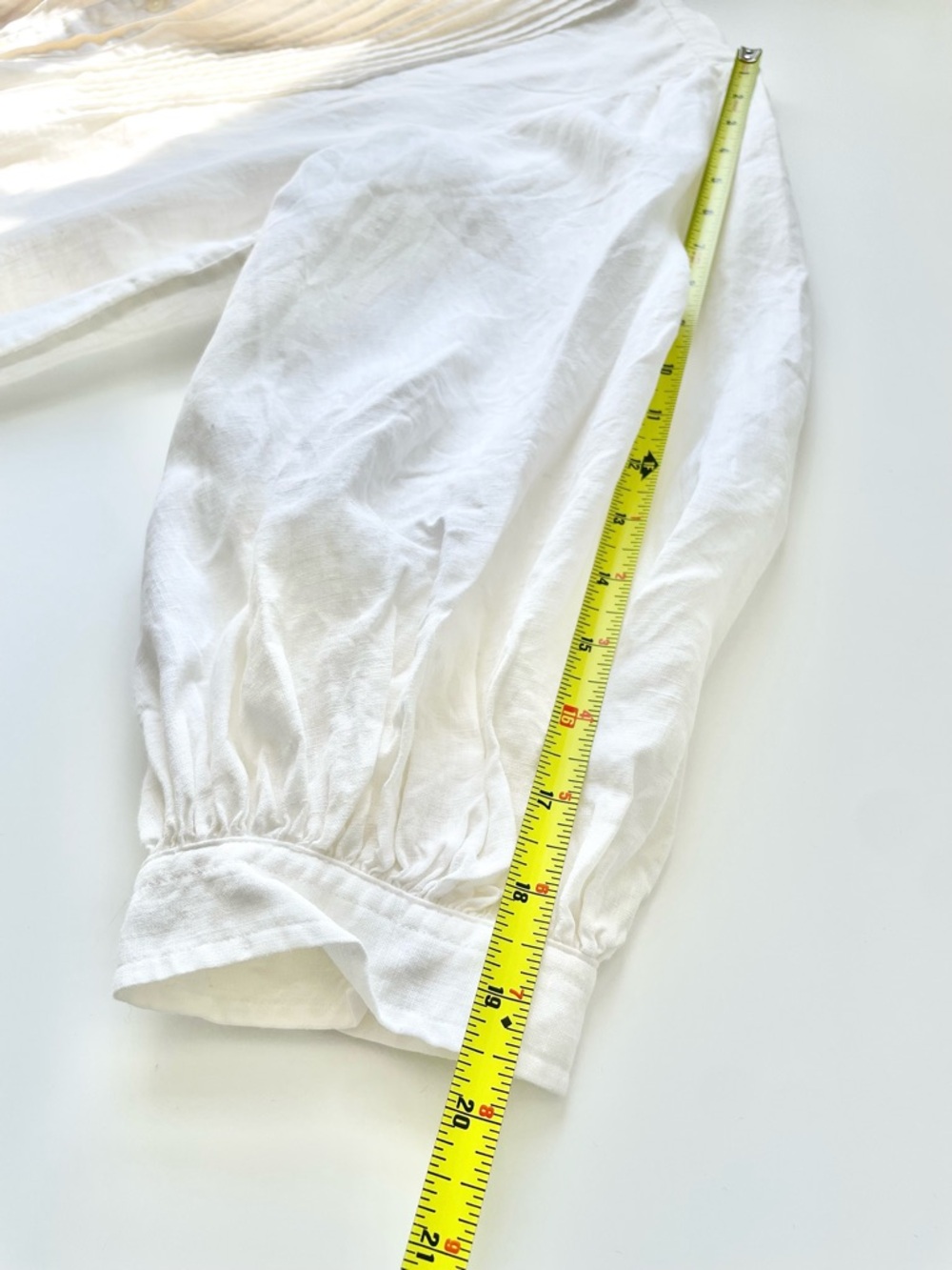 Ralph Lauren Cream Pintuck Button-Front Blouse - Picture 11 of 16